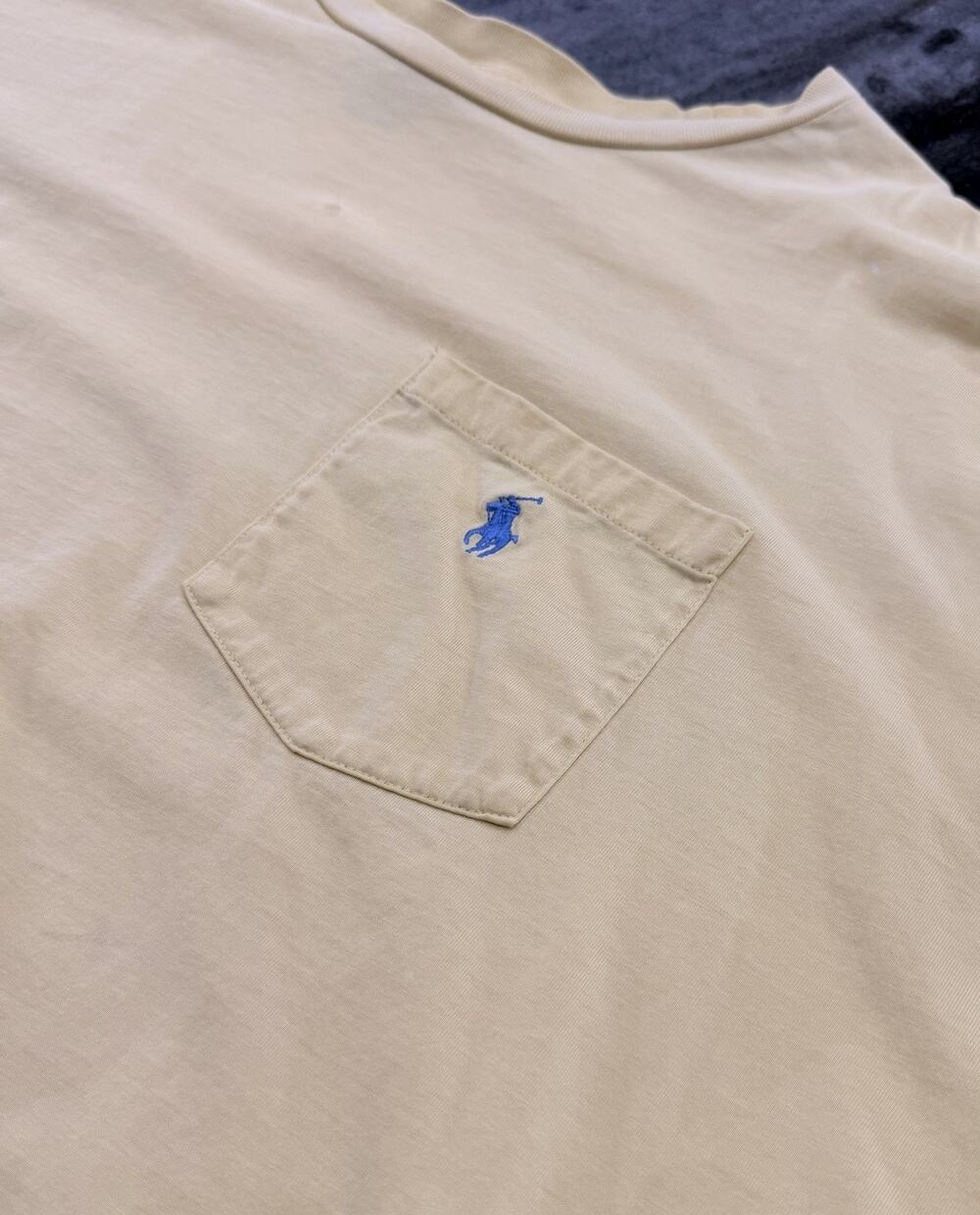 Polo Ralph Lauren Soft Yellow T Shirt 4XLT Big Tall Yellow Pony Cotton Tee